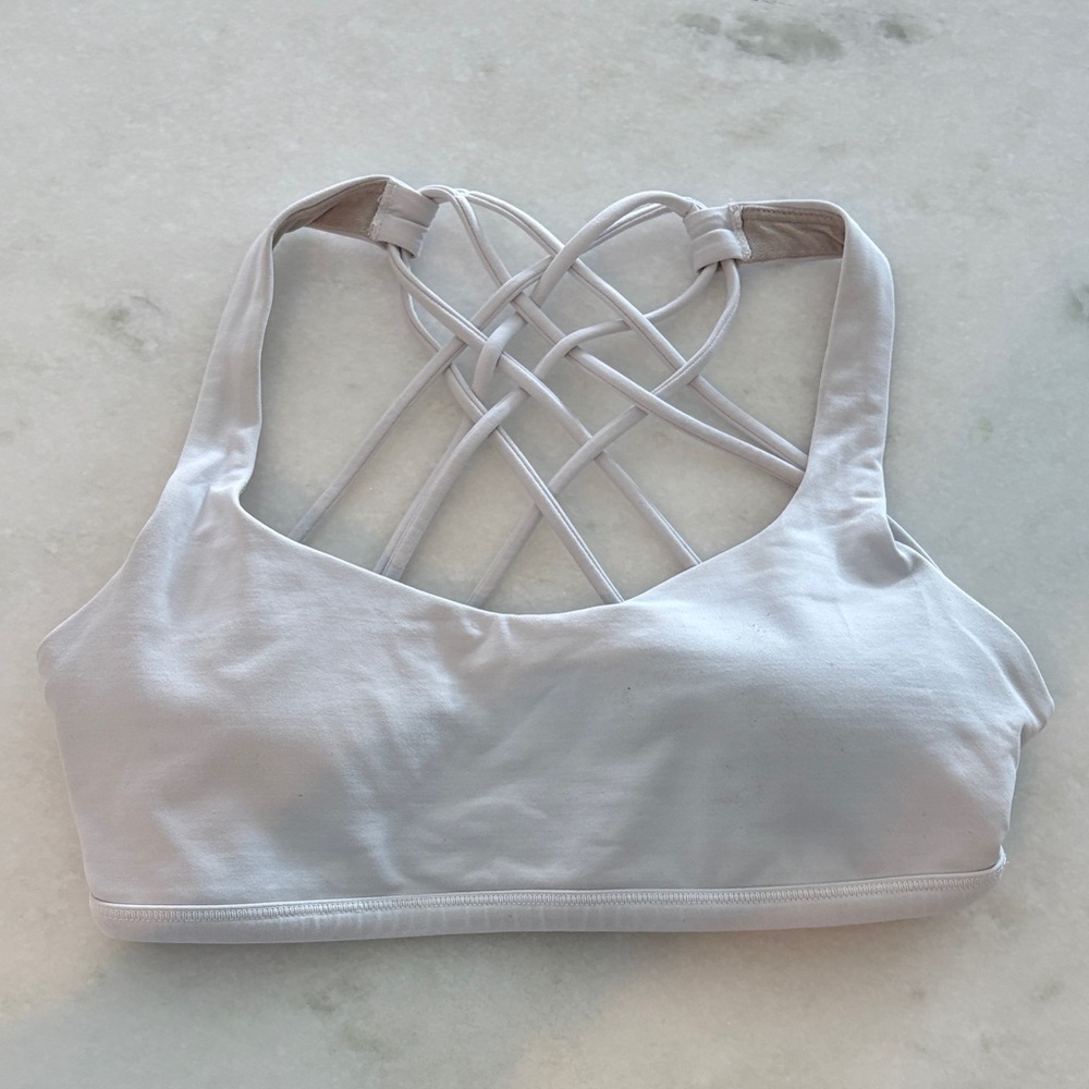 Lululemon Athletica White Sports Bra